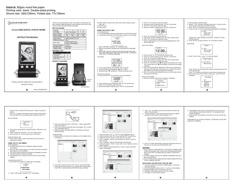Element ELE-2052-UNV-B1 instruction manual