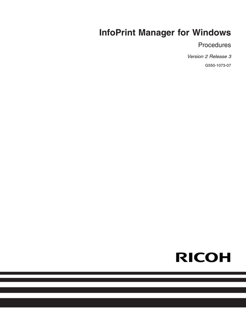 Ricoh InfoPrint Pro C900AFP User manual