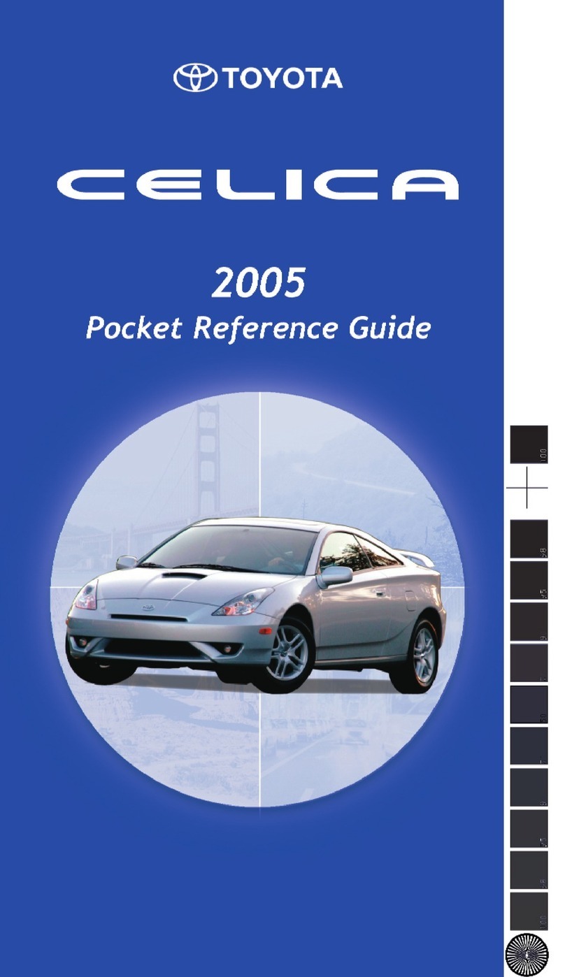 Toyota Celica  guide Pocket reference guide