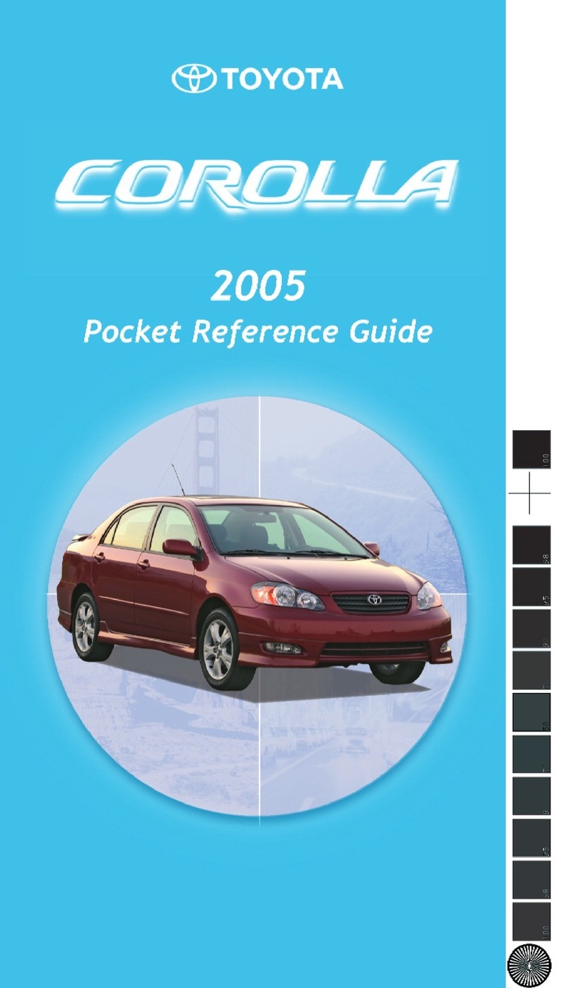 Toyota Corolla guide User manual Toyota Corolla guide User manual