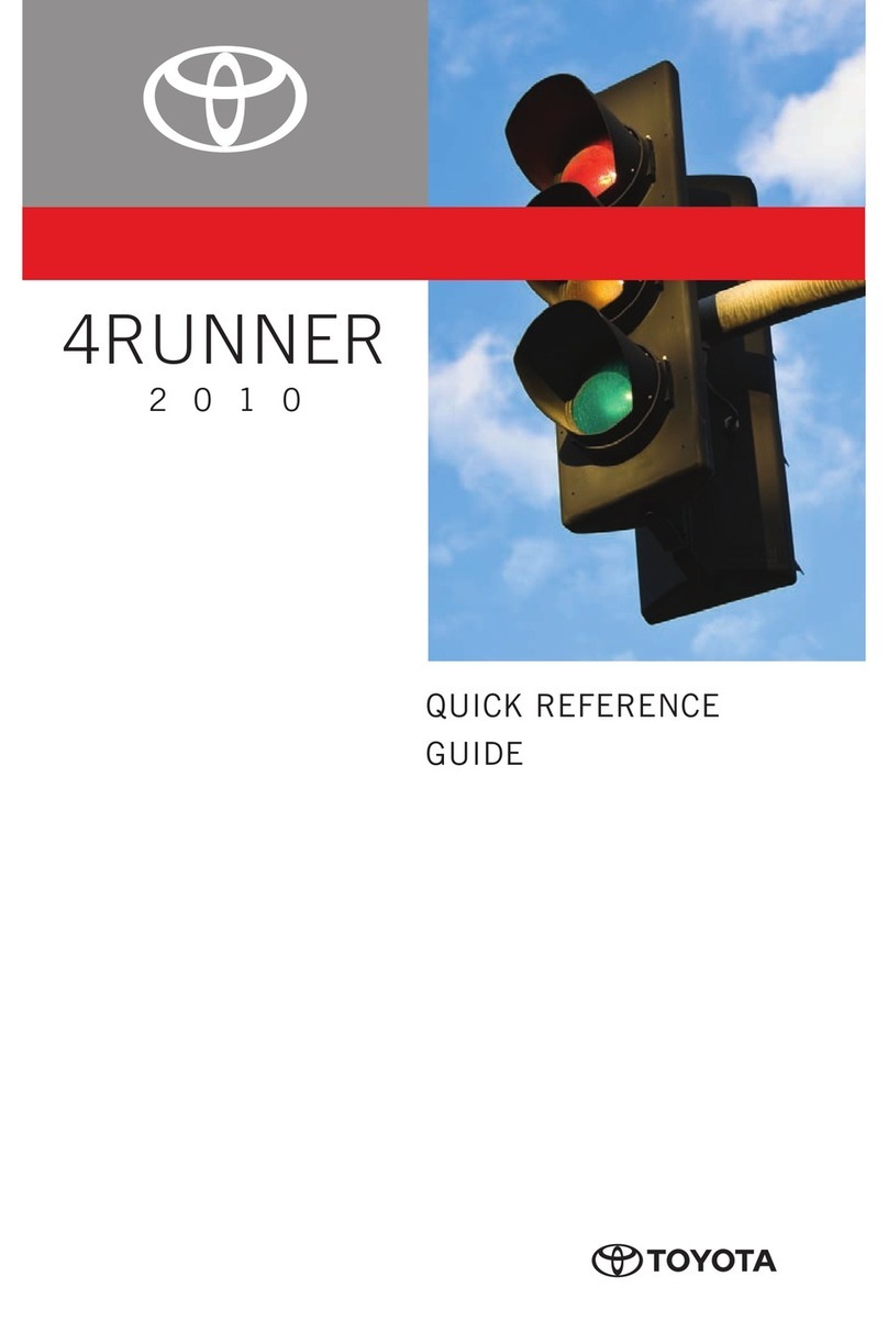 Toyota 4RUNNER BROCHURE 2011 Quick reference guide