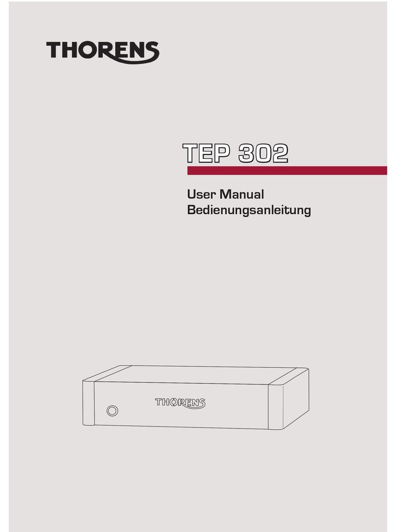 THORENS TEP 302 user manual