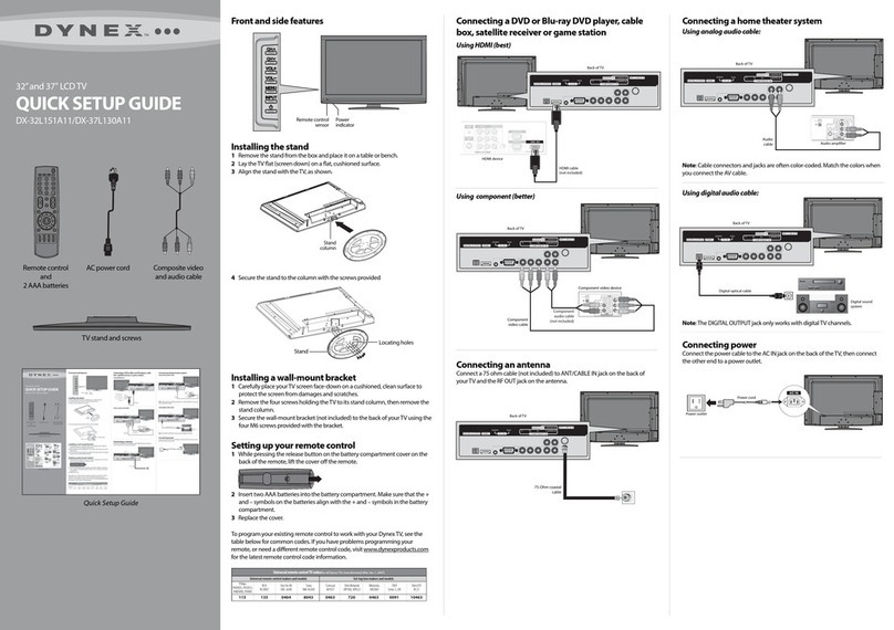 Dynex DX-32L151A11 User manual