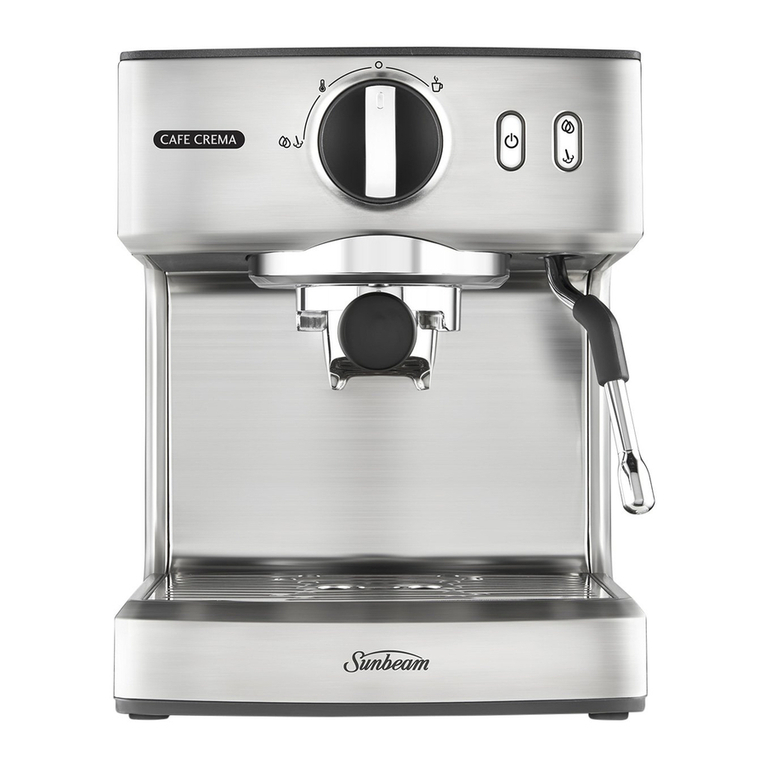 Sunbeam EM4820 Cafe Crema II Instruction booklet