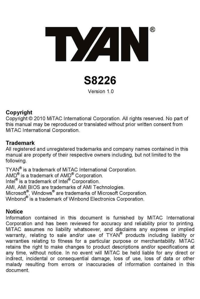 TYAN S8226 user manual