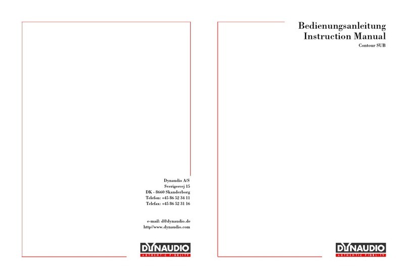 Dynaudio Contour SUB User manual