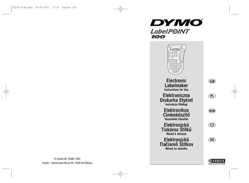 Dymo LabelPOINT 100 Instructions for use