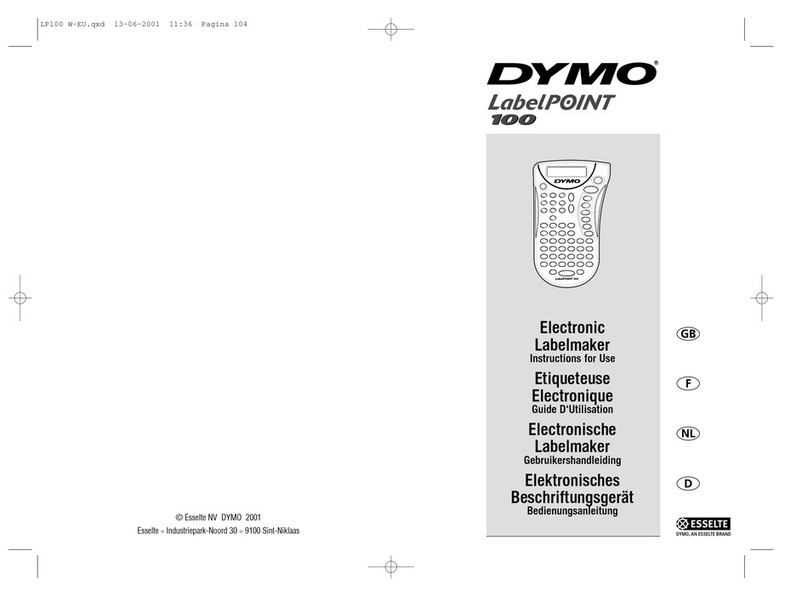 Dymo LabelPOINT 100 Instructions for use