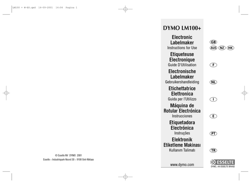 Dymo LlM 100+ User manual