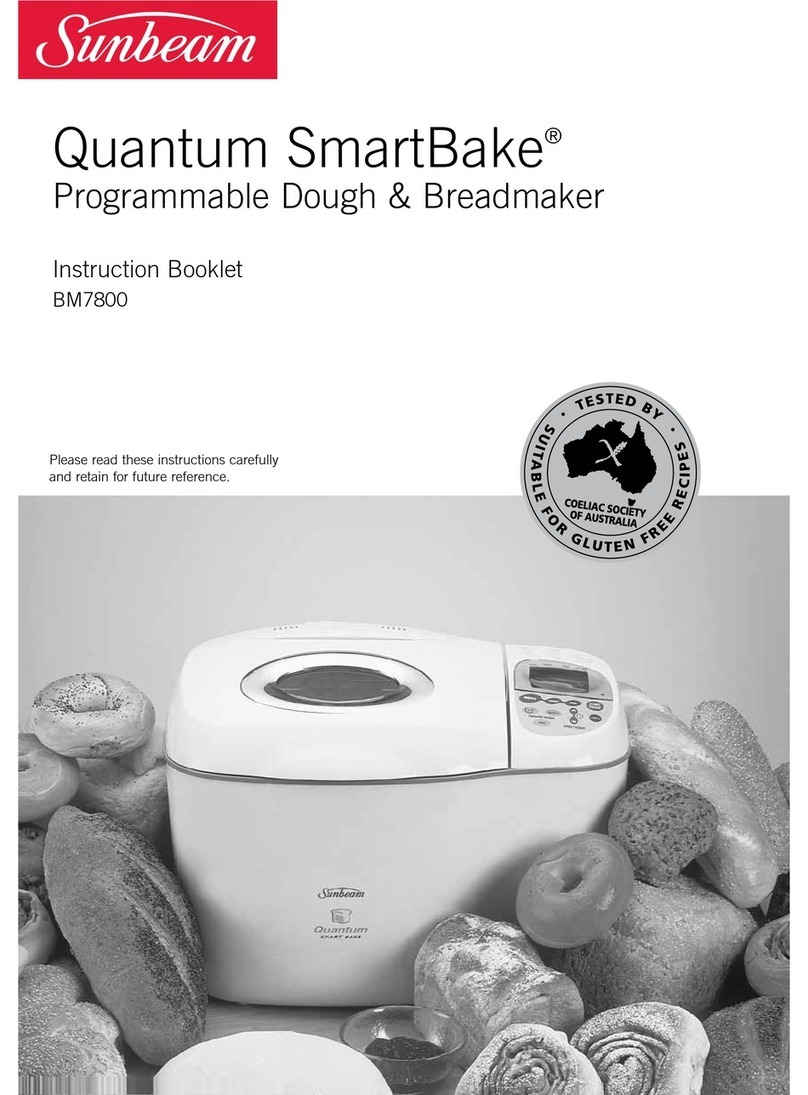 Sunbeam BM7800 Quantum SmartBake Instruction booklet