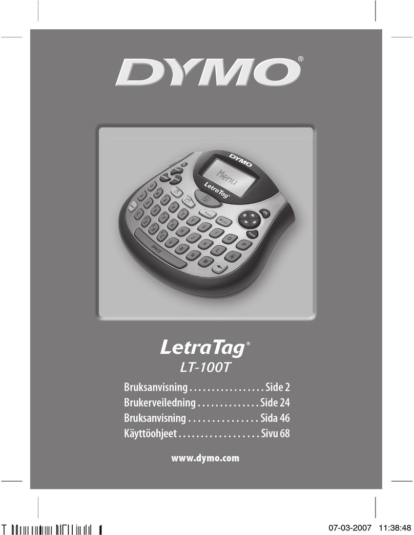 Dymo LetrTag LT-100T User manual