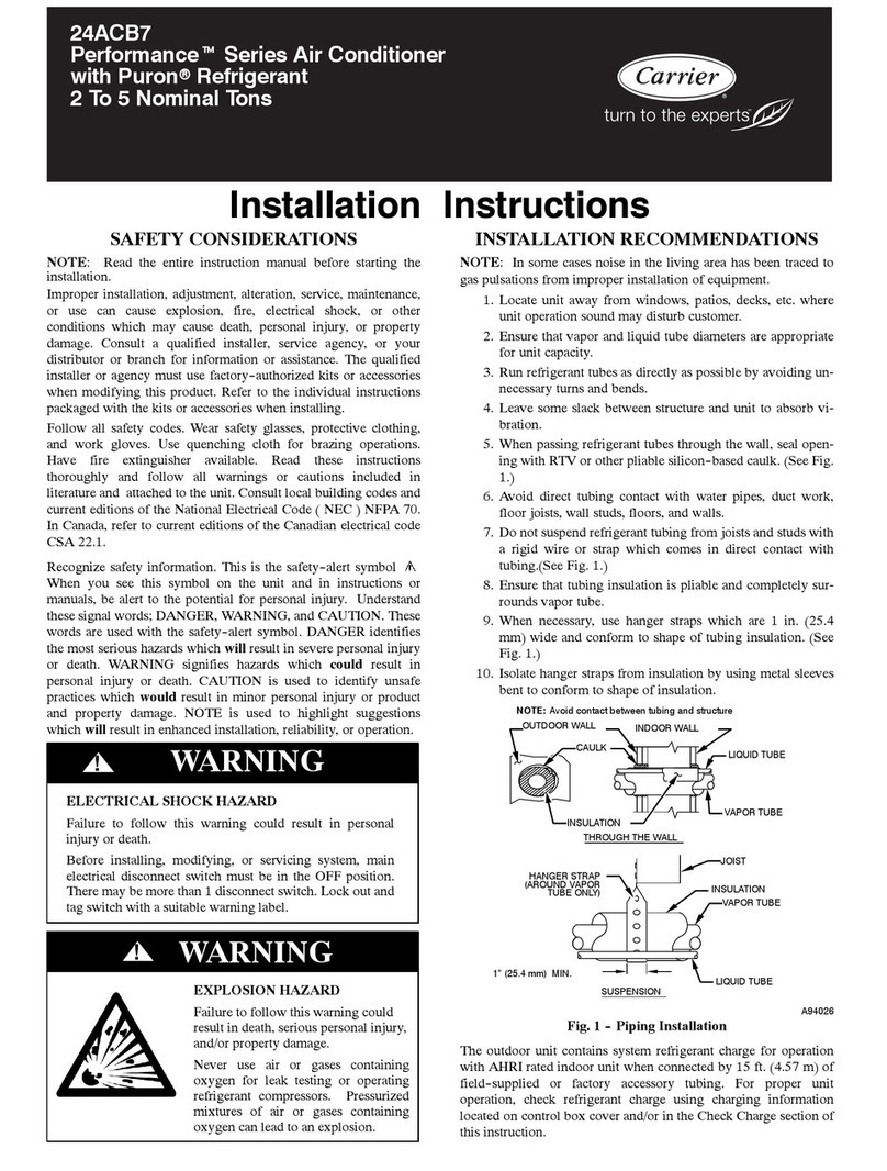 Carrier 24ACB7 Comfort User manual