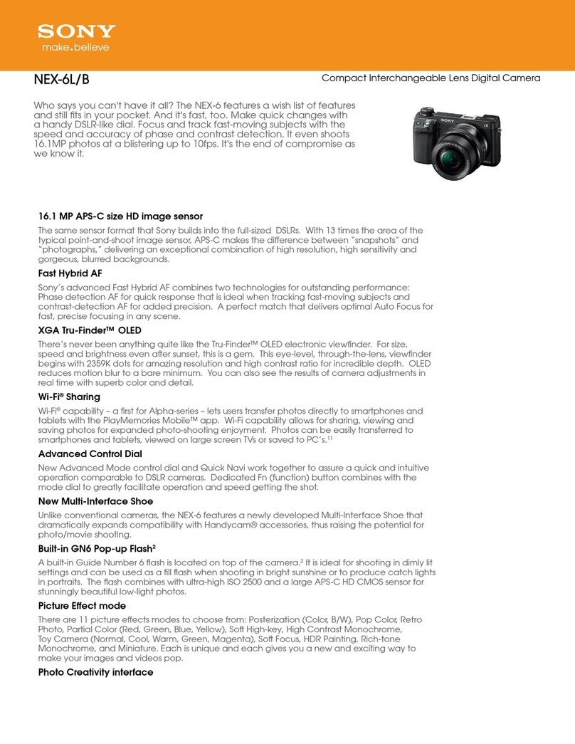 Sony Alpha NEX-6L User manual Sony Alpha NEX-6L User manual