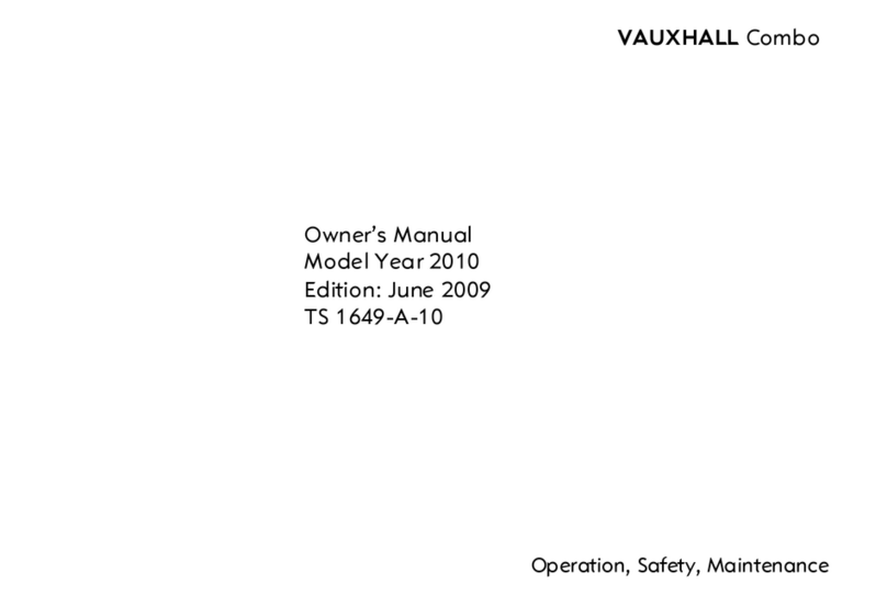 Vauxhall 2013 Combo User manual