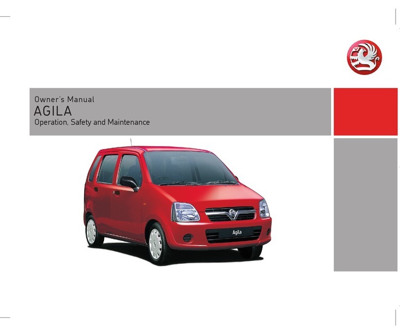Vauxhall 2012 Agila owner's manual