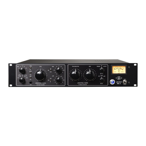 Universal Audio LA-610 MkII User manual
