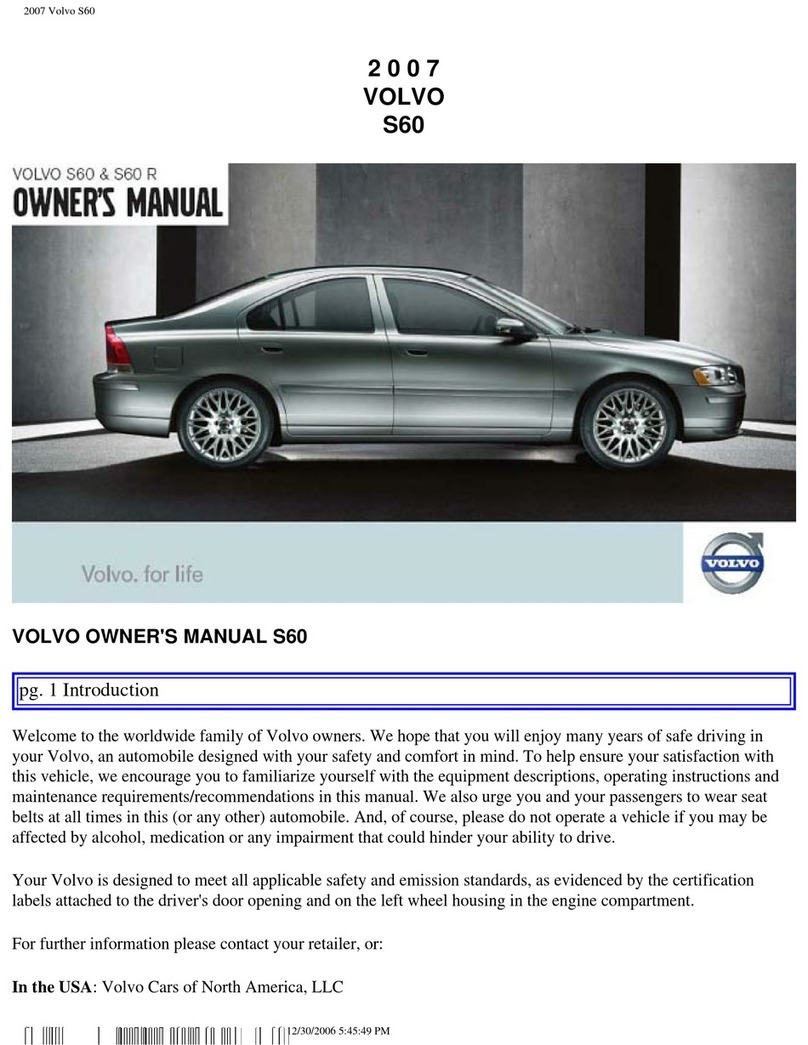 Volvo S60 - ANNEXE 931 owner's manual