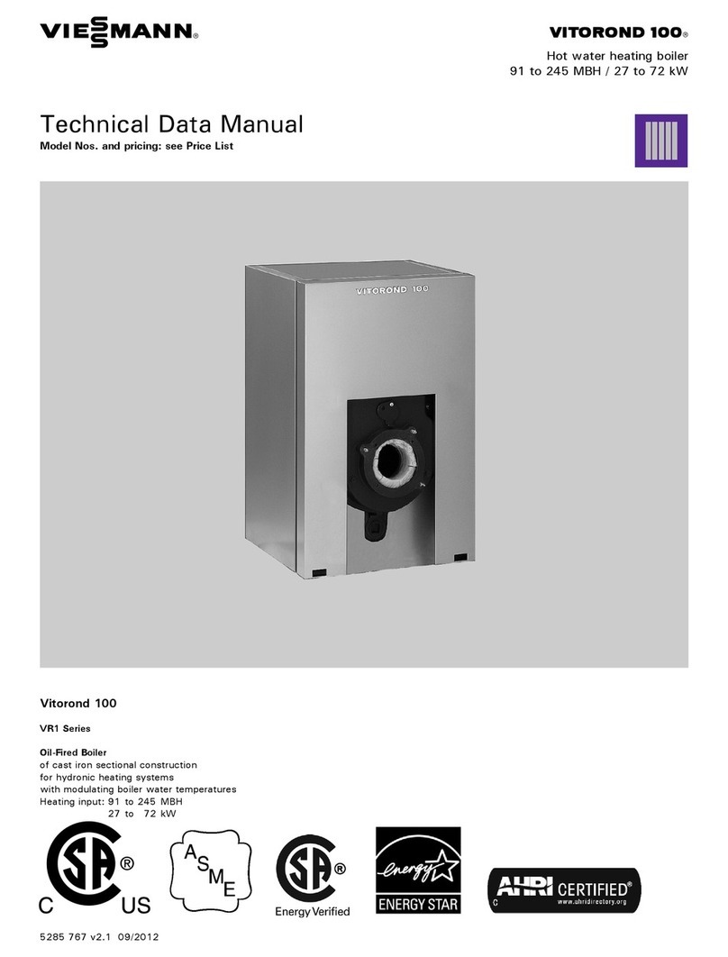 Viessmann Vitorond 100 User manual Viessmann Vitorond 100 User manual