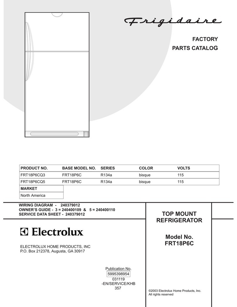 Frigidaire FRT18P6C Factory parts catalog