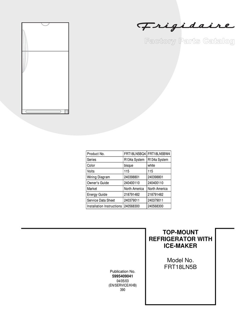 Frigidaire FRT18LN5B User manual Frigidaire FRT18LN5B User manual