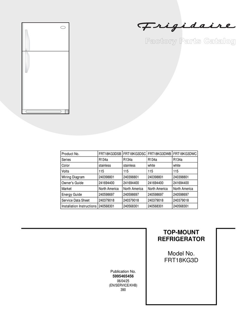 Frigidaire FRT18KG3D User manual Frigidaire FRT18KG3D User manual