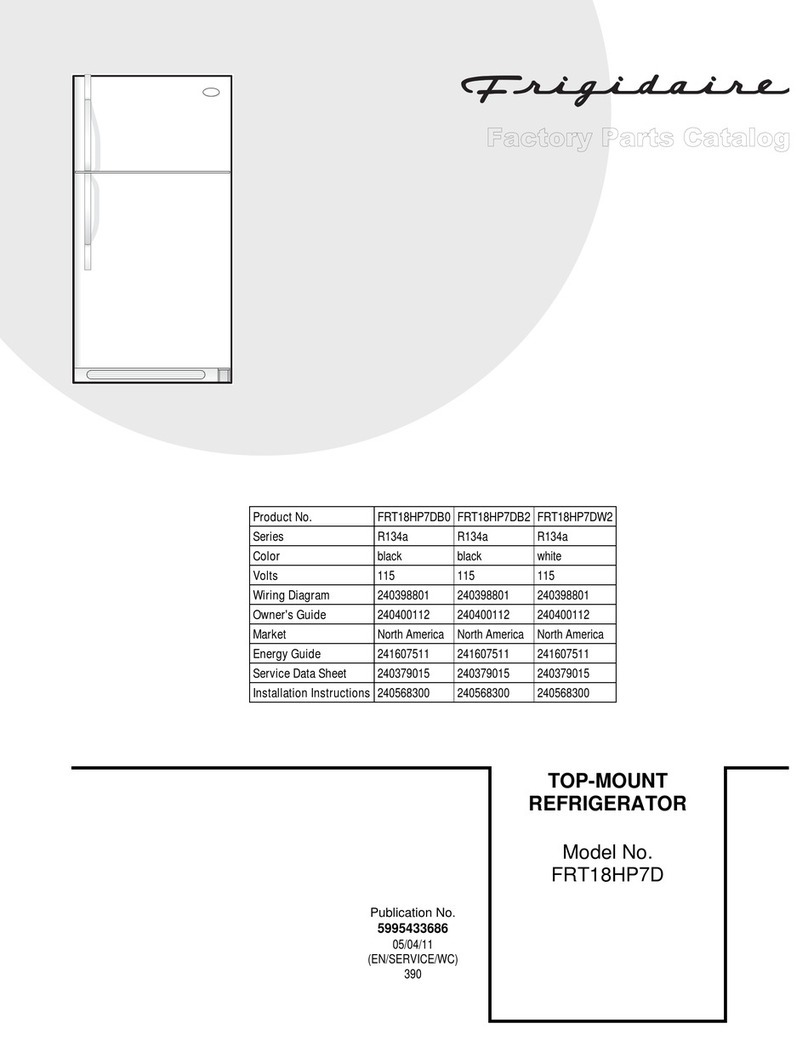 Frigidaire FRT18HP7D Factory parts catalog