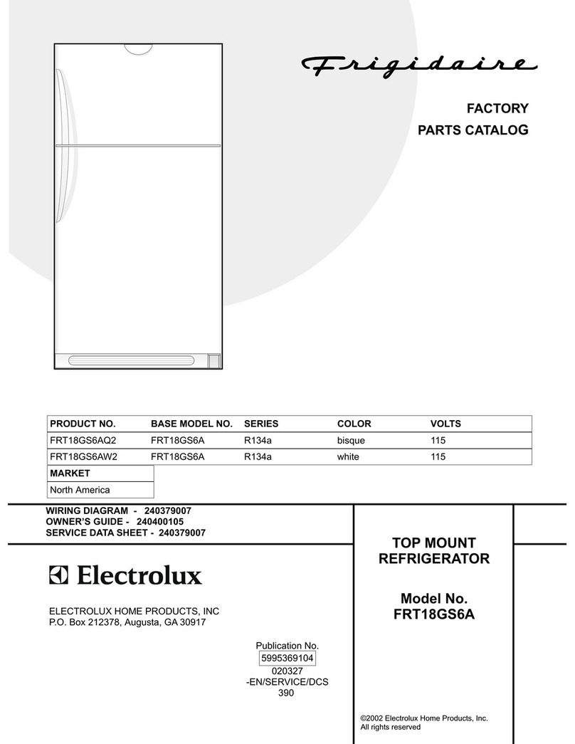 Frigidaire FRT18GS6A Factory parts catalog