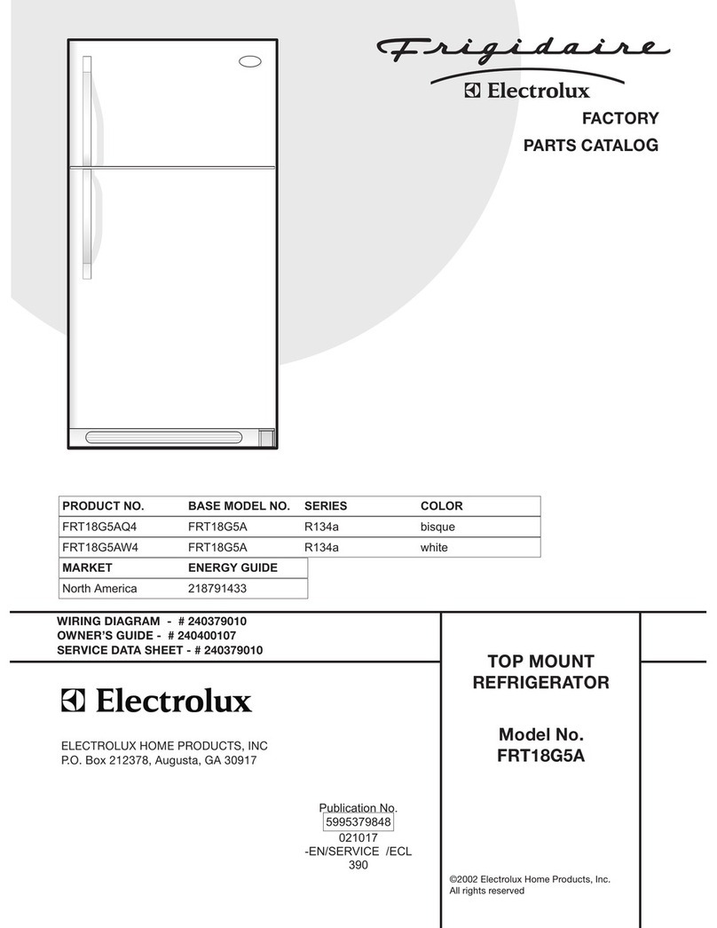 Frigidaire FRT18G5A Factory parts catalog