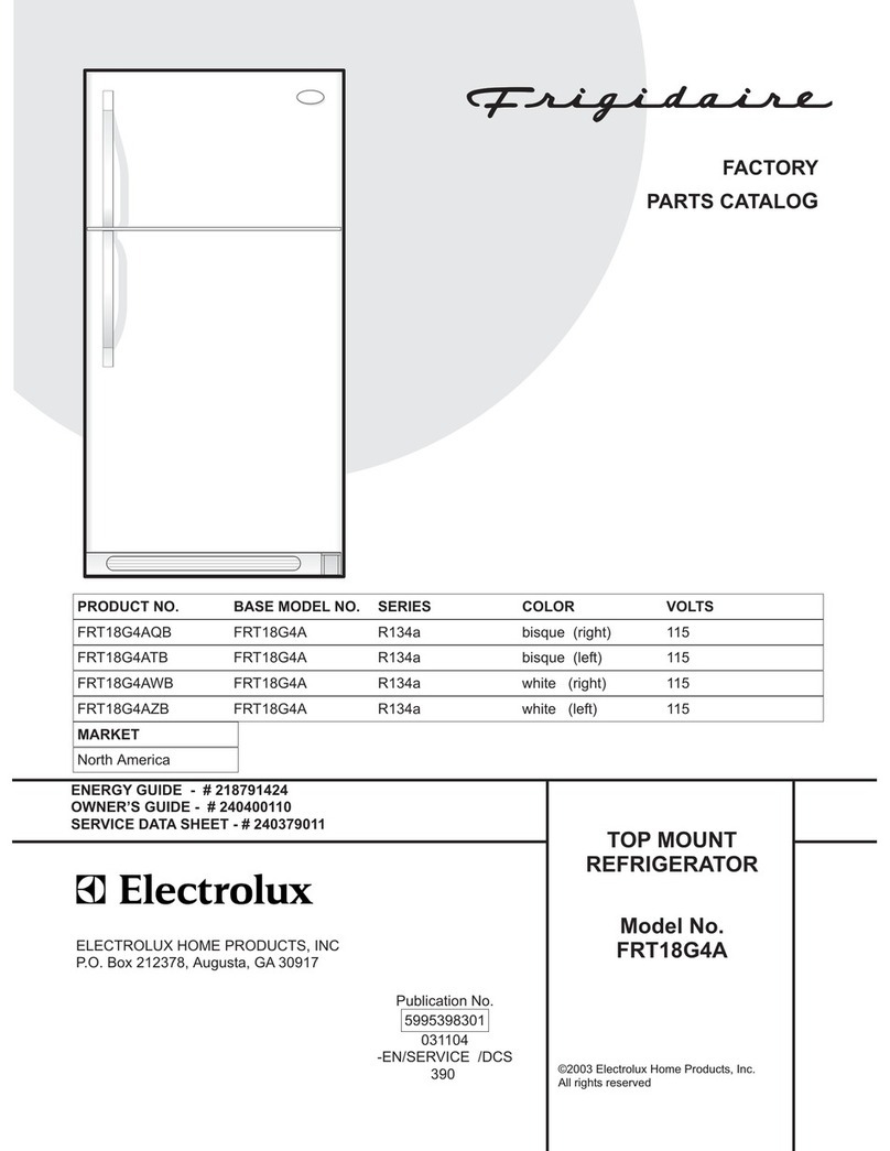 Frigidaire FRT18G4A Factory parts catalog