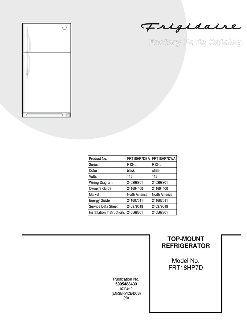 Frigidaire FRT18HP7D Factory parts catalog