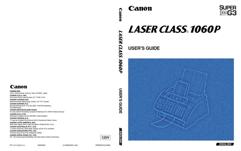 Canon LASER CLASS 1060P User manual Canon LASER CLASS 1060P User manual