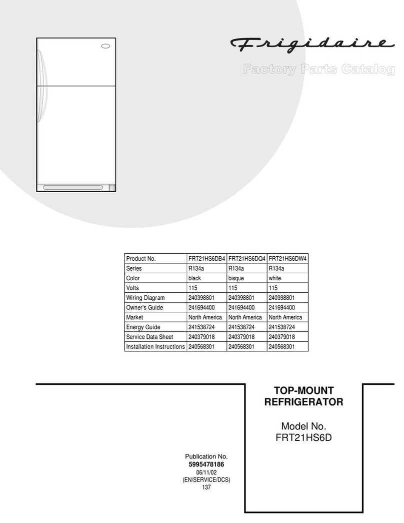 Frigidaire FRT21HS6D Factory parts catalog