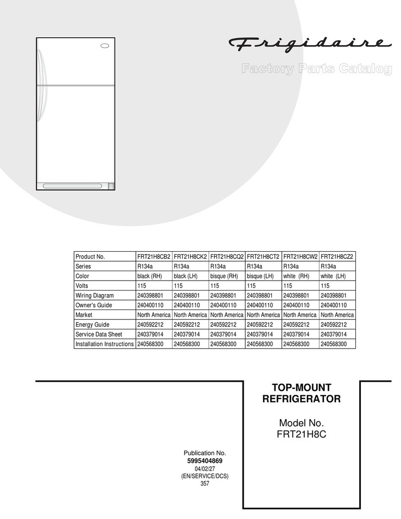 Frigidaire FRT21H8C Factory parts catalog