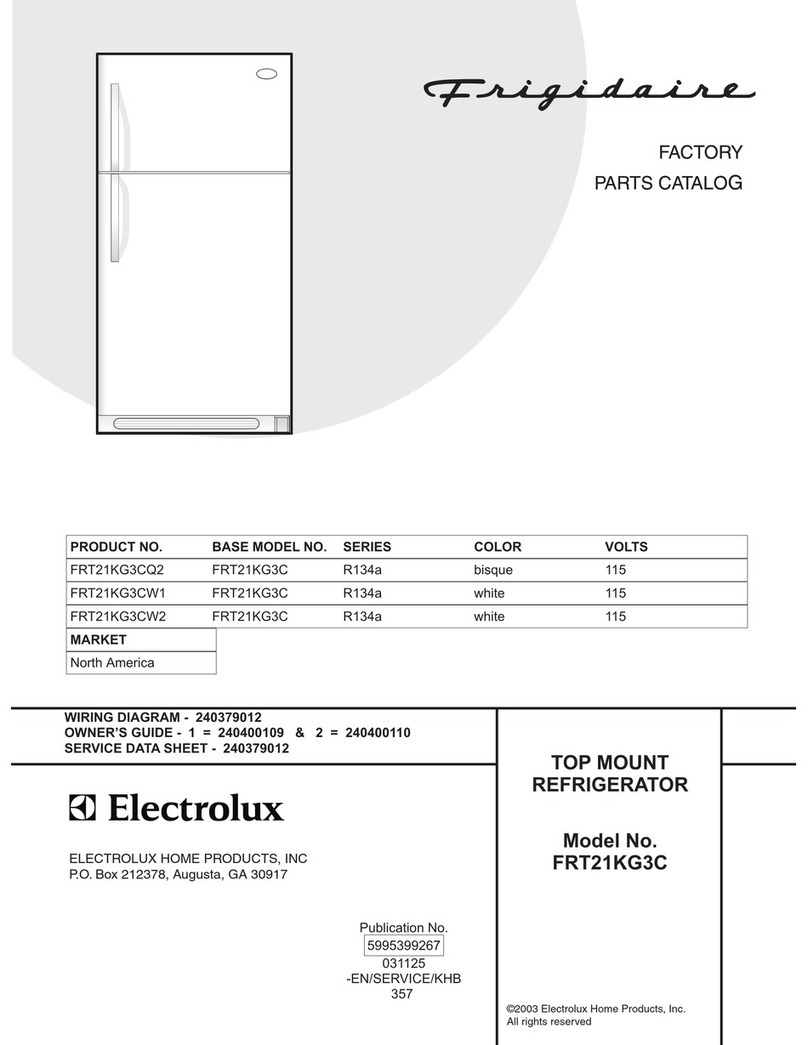 Frigidaire FRT21KG3C Factory parts catalog