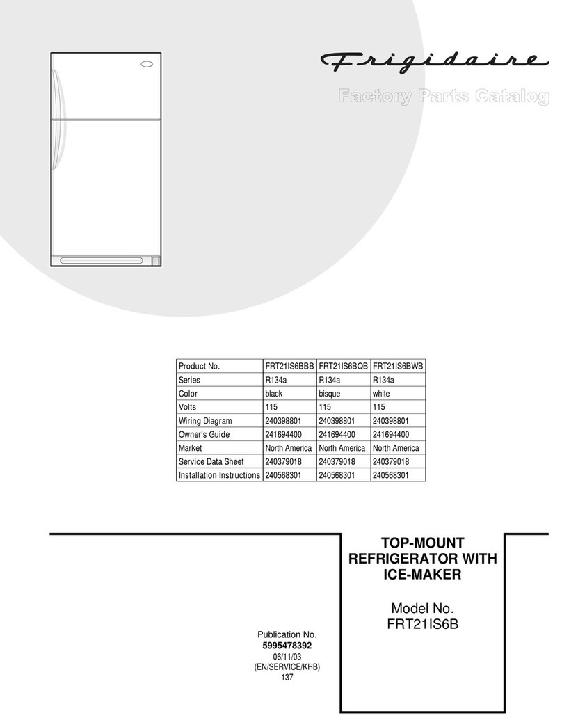 Frigidaire FRT21IS6B Factory parts catalog