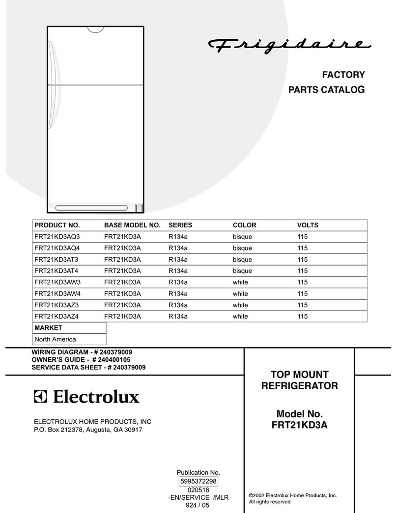 Frigidaire FRT21KD3A Factory parts catalog