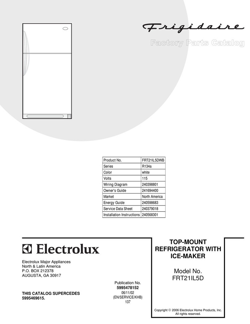 Frigidaire FRT21IL5D User manual Frigidaire FRT21IL5D User manual