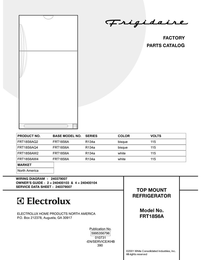 Frigidaire FRT18S6A Factory parts catalog