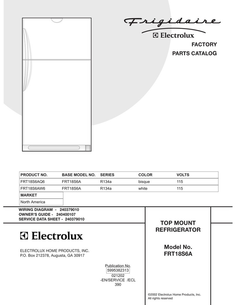 Frigidaire FRT18S6A Factory parts catalog