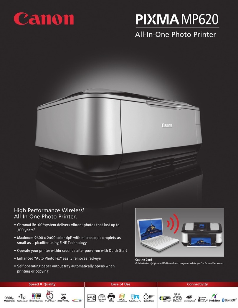 Canon PIXMA MP620 series specification