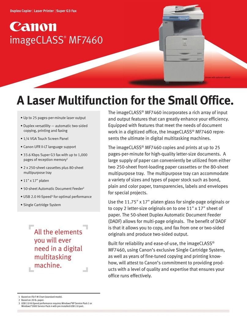 Canon imageCLASS MF7460 specification