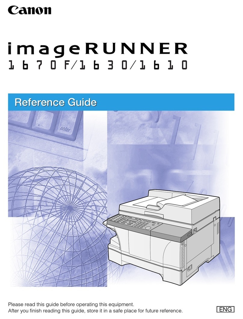 Canon IMAGERUNNER 1610 User manual