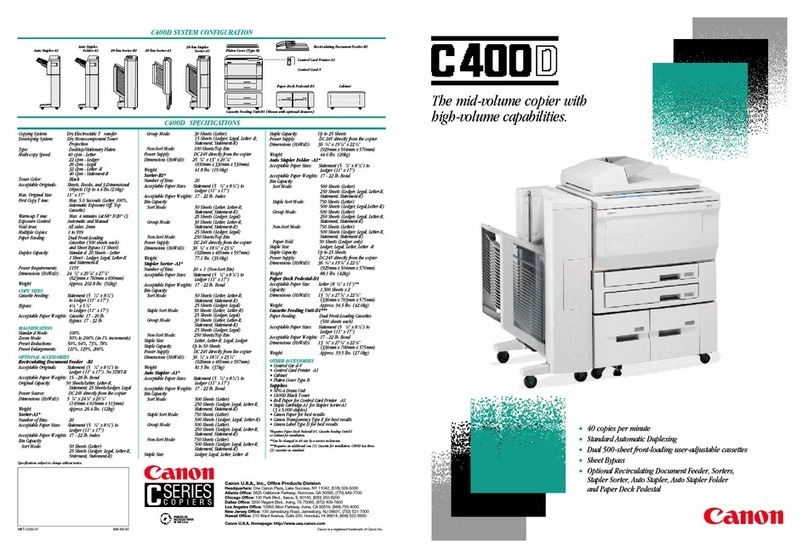 Canon C400D specification