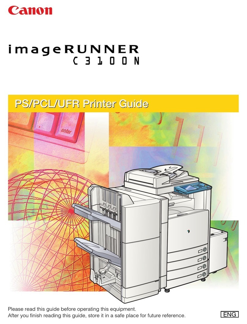Canon imageRUNNER C3100 N Printer User manual