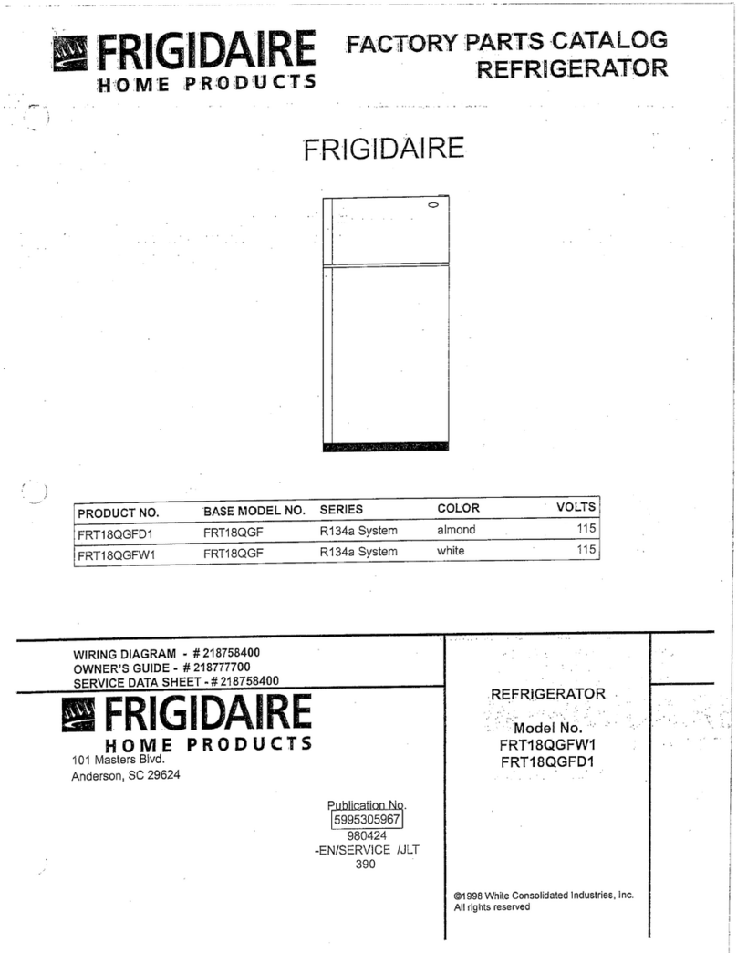 Frigidaire FRT18QGFW1 Instruction Manual