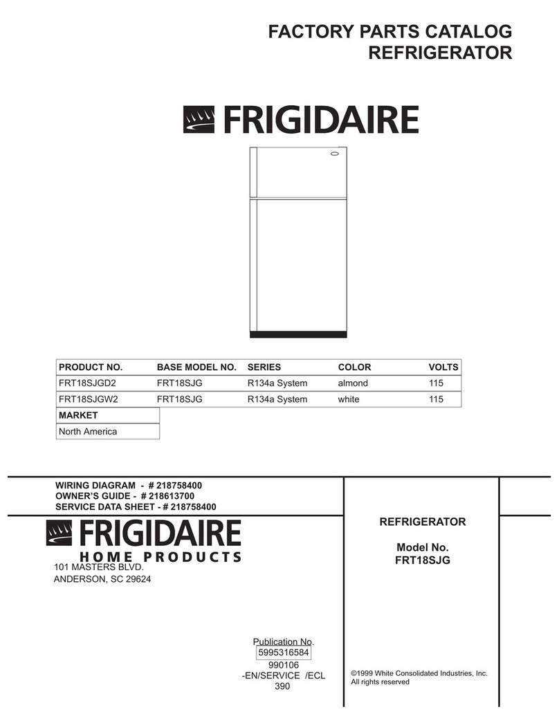 Frigidaire FRT18SJG Factory parts catalog