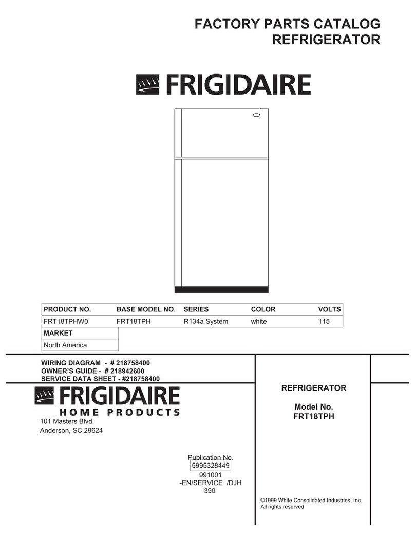 Frigidaire FRT18TPH User manual Frigidaire FRT18TPH User manual