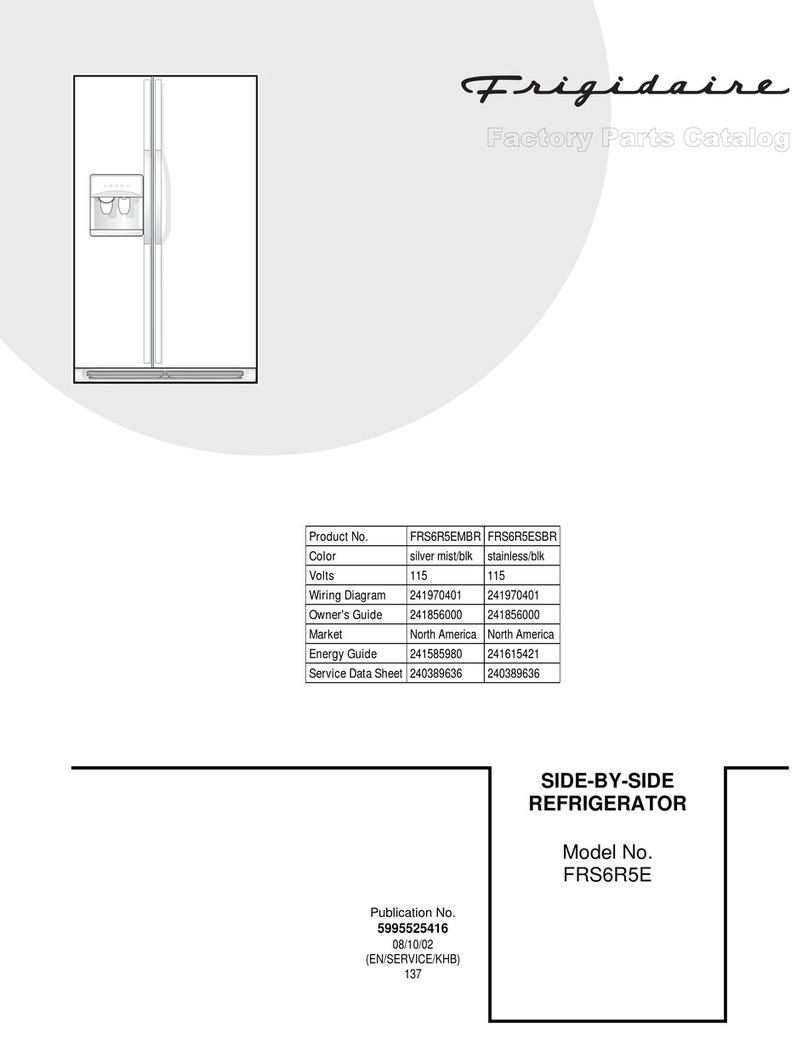 Frigidaire FRS6R5E Factory parts catalog