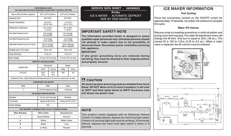 Frigidaire Refrigerator User guide