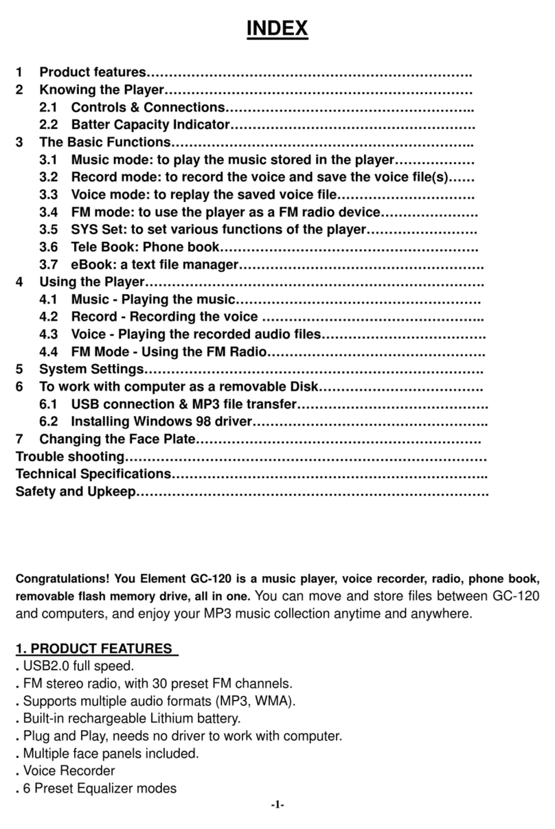 Element GC-120 User manual